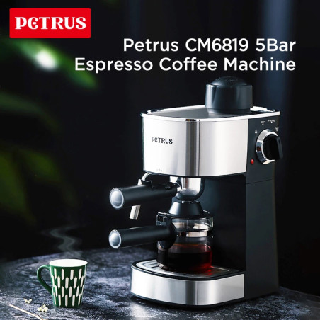Máquina de Café Espresso PETRUS: Latte e Cappuccinos Fáceis